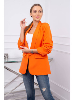 Sako s klopami elegantní oranžové