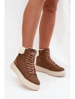 Dámské zimní boty s kožíškem Lee Cooper LCJ-25-01-3735 hnědé