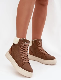 Dámské zimní boty s kožíškem model 21725170 hnědé - Lee Cooper