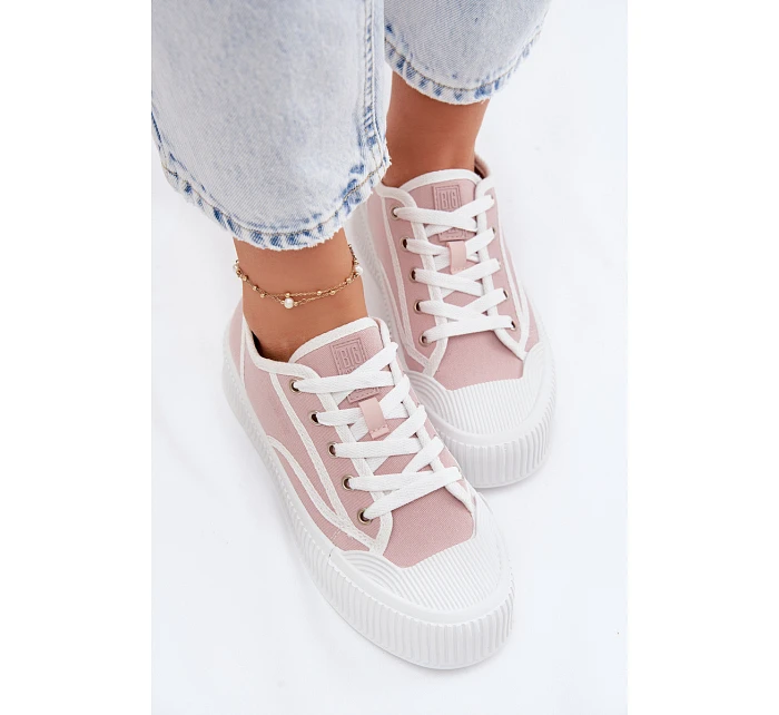 Dámské tenisky na platformě Big Star TT274270 Růžové