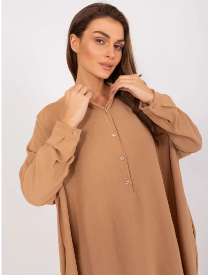 Sukienka DHJ SK model 21110935 camelowy - FPrice