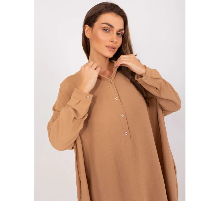 Sukienka DHJ SK model 21110935 camelowy - FPrice