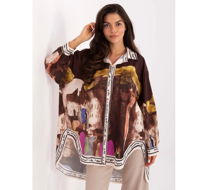 Koszula IT KS model 21393051 brązowy - FPrice