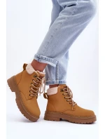 Dámské kožené trapery Hnědé Jette Dámské kožené trapery Hnědé Jette