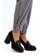 Kožené lodičky model 22025191 černé Laura Messi - SWEET SHOES Kožené lodičky model 22025191 černé Laura Messi - SWEET SHOES