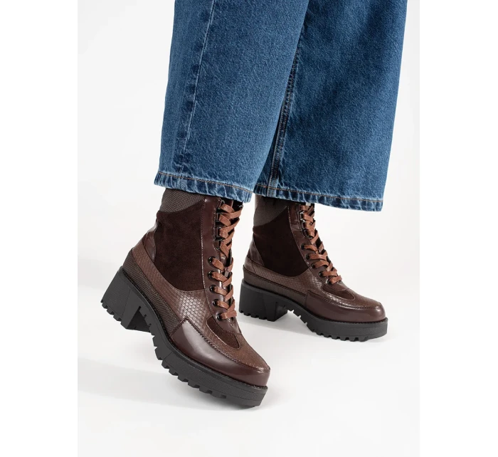 Luxusní dámské vínový kotníčkové boty Obcas Luxusní dámské vínový kotníčkové boty Obcas