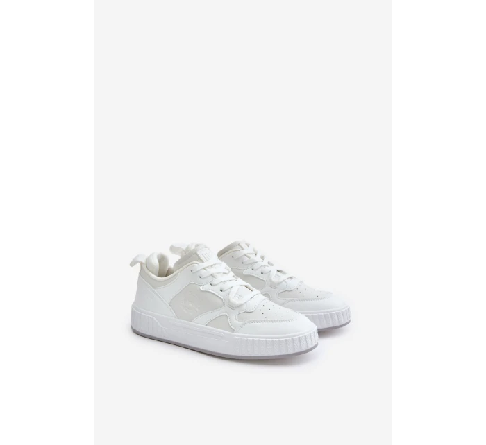 Pánské Tenisky Z Eko Kůže Big Star OO174003 Bílé Pánské Tenisky Z Eko Kůže Big Star OO174003 Bílé
