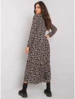 Šaty D73771M30225A1EN černá béžová