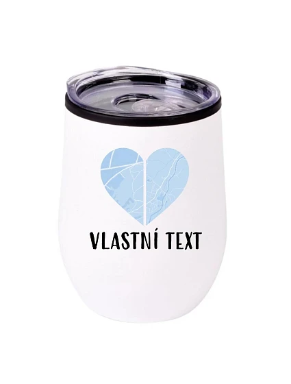 Personalizovaný termohrnek "BOWL" - Dvě místa, jedno srdce