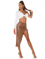Soo Sexy! Koucla faux leather skirt with XL model 19627057 - Style fashion