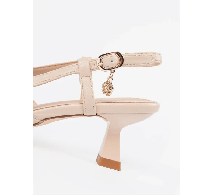 Výborné dámské lodičky Jasnobeżowy na širokém podpatku Výborné dámské lodičky Jasnobeżowy na širokém podpatku