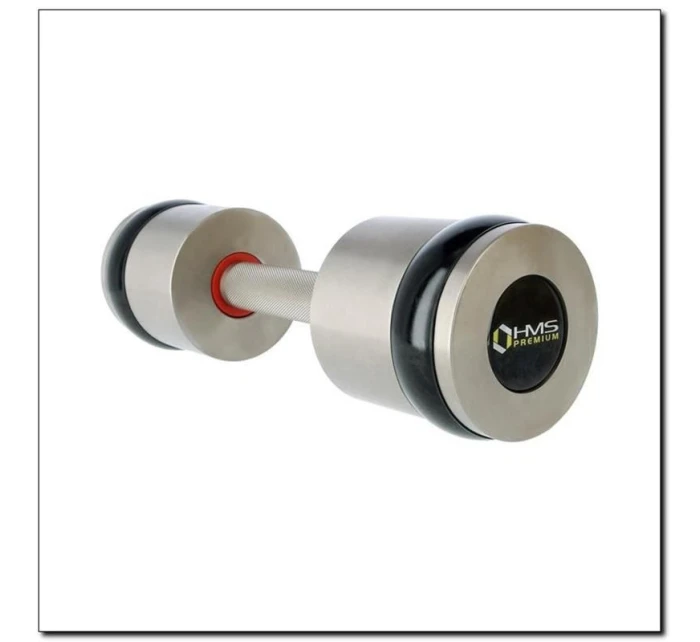 Chromové činky 2x10 kg silikonové prvky HMS HH10