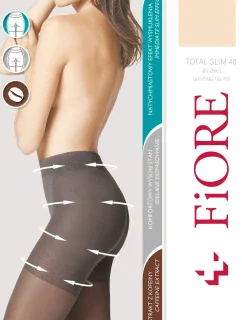 Total Slim 40 den model 18031398 kolor:light natural - Fiore