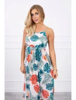 Šaty s motivem listů ecru Šaty s motivem listů ecru