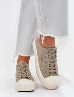 Dámské Textilní Tenisky Na Platformě Big Star RR274779 Šedé