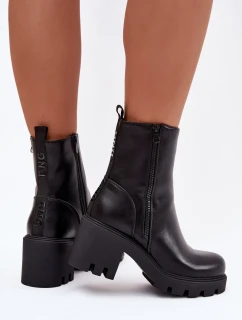Dámské Zimní Boty Na Masivním Podpatku Ameliane
