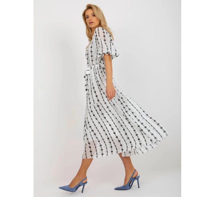 Dámské šaty LK SK  Bílá s černou Lakerta model 21219945 - FPrice