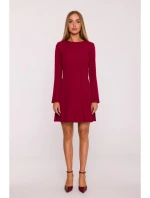 Dámské šaty M872 Bordó - MOE Dámské šaty M872 Bordó - MOE