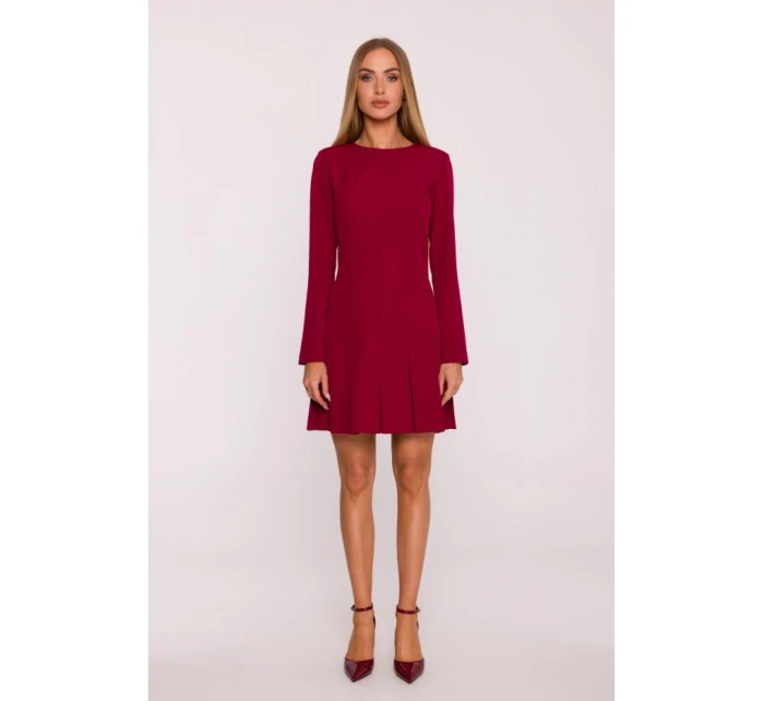 Dámské šaty M872 Bordó - MOE Dámské šaty M872 Bordó - MOE