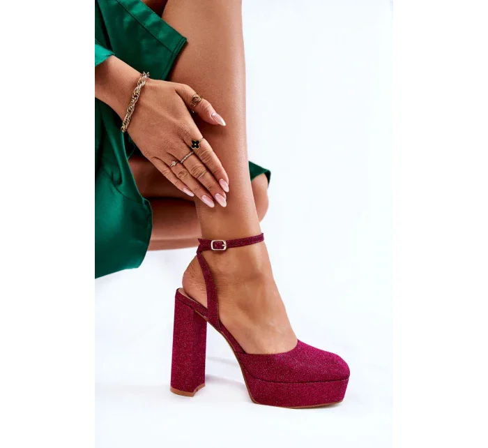 Sandály na podpatku model 173742 Step in style Sandály na podpatku model 173742 Step in style