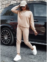 MILIAN tmavě béžová dámská tepláková souprava Dstreet model 21980523 - FashionStreet