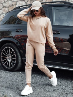 MILIAN tmavě béžová dámská tepláková souprava Dstreet model 21980523 - FashionStreet