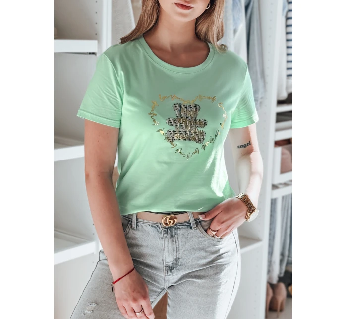 dámské tričko s medvídkem mint Dstreet model 21984287 - FashionStreet