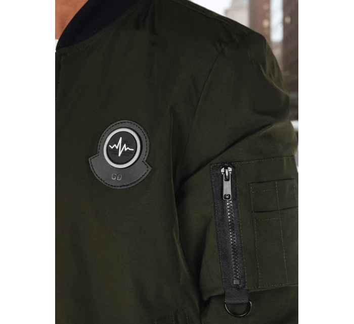 Pánská přechodná bunda bomber zelená FashionStreet TX5018