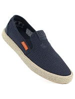 Pánské slip-on polobotky Bugatti TT153055 tmavě modré espadrilky Pánské slip-on polobotky Bugatti TT153055 tmavě modré espadrilky
