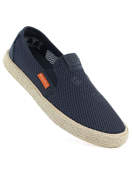 Pánské slip-on polobotky Bugatti TT153055 tmavě modré espadrilky Pánské slip-on polobotky Bugatti TT153055 tmavě modré espadrilky