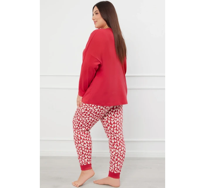 Italská móda Evora long r. long sp. barva:c.red/print Italská móda Evora long r. long sp. barva:c.red/print