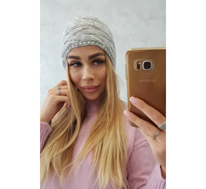 Fleecová čepice Edyta K298 šedá Fleecová čepice Edyta K298 šedá