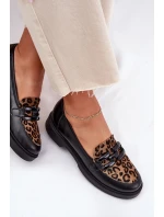 Kožené Mokasíny S Ozdobou A Černé model 21695716 - Laura Messi