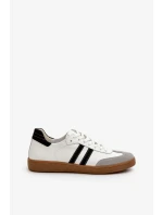 Dámské kožené nízké tenisky Zazoo bílé Dámské kožené nízké tenisky Zazoo bílé