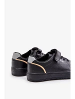 Dětské Tenisky z Eko Kůže na Suchý Zip Big Star Černé Dětské Tenisky z Eko Kůže na Suchý Zip Big Star Černé