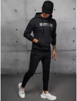 FashionStreet černá pánská tepláková souprava AX0694 FashionStreet černá pánská tepláková souprava AX0694