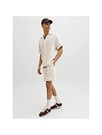 Jack&Jones pánské pruhované šortky JPSTJAIDEN COBA STRIPE JOG SHORTS REG SN 12274413 Antique White Stripes