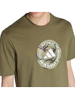 Pánské tričko adidas Camo v olivové barvě KC7164