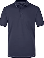 Daiber JN 569 Pánské žerzejové elastické polo 02.0569 navy/white