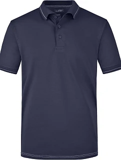 JN Pánské žerzejové elastické polo 02.0 navy/white model 22487190 - Daiber