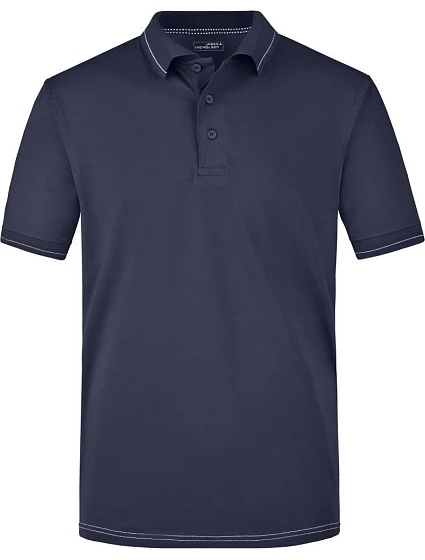 Daiber JN 569 Pánské žerzejové elastické polo 02.0569 navy/white Daiber JN 569 Pánské žerzejové elastické polo 02.0569 navy/white
