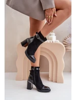 Dámské Boty Zateplené Na Podpatku Černé D&A model 21674433 - S.Barski