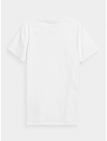 Pánské tričko 4FSS23TTSHM537-10S bílé - 4F