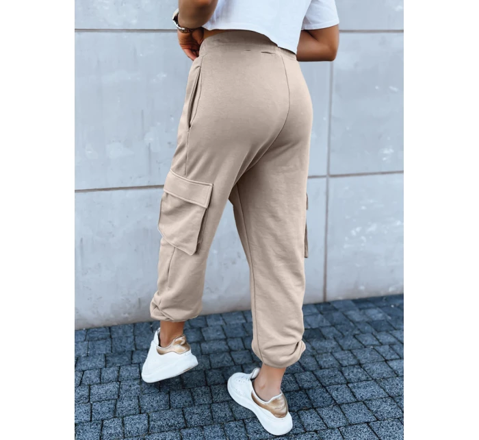 Dámské tepláky BAGGY beige FashionStreet UY1607