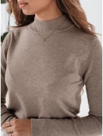 Dámský svetr s polovičním rolákem TARLENA beige FashionStreet MY2484