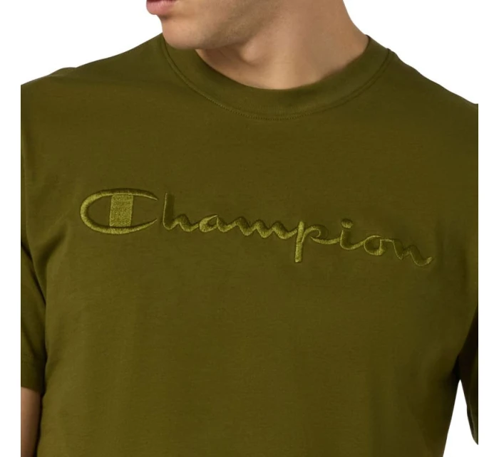 Pánské tričko SS Tee olive  pánské model 21479801 - CHAMPION