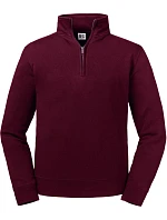 Mikina s 1/4 zipem "Authentic" 10. burgundy model 22473183 - Russell Athletic Mikina s 1/4 zipem "Authentic" 10. burgundy model 22473183 - Russell Athletic