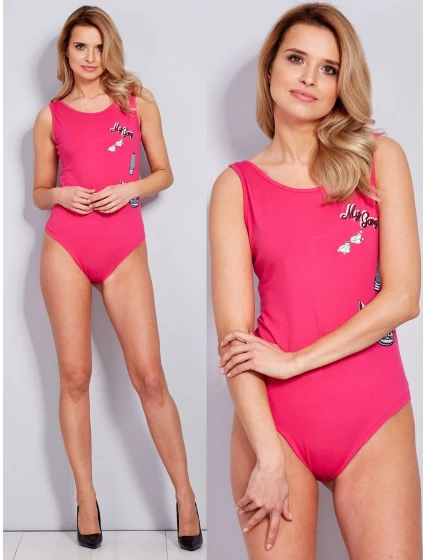 Dámské body EN BO model 17434122 tmavě růžová - FPrice