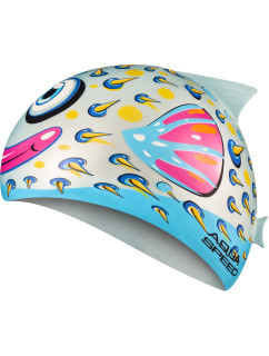 AQUA SPEED Kšiltovky na plavání ZOO Fish White/Blue/Pink/Yellow