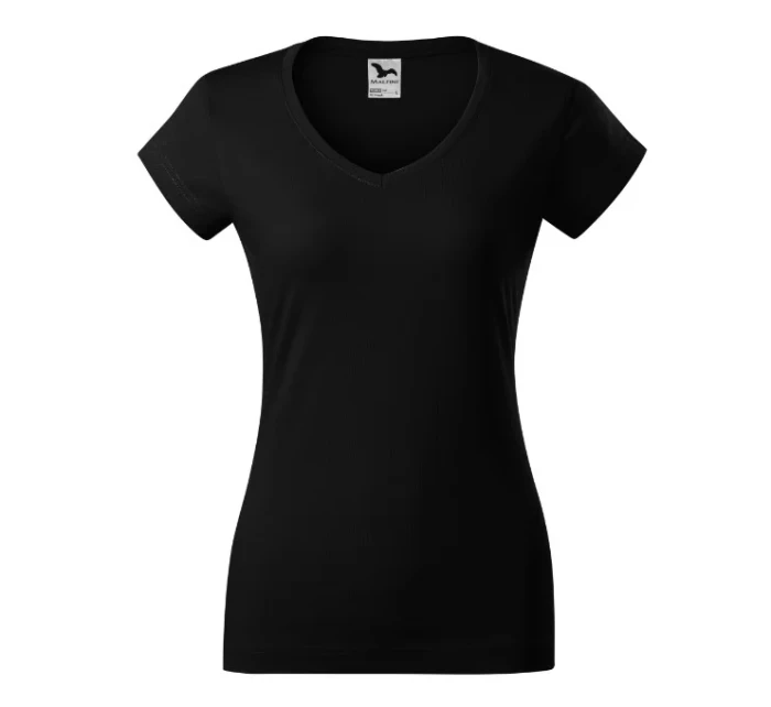 Fit V-neck tričko dámské černá